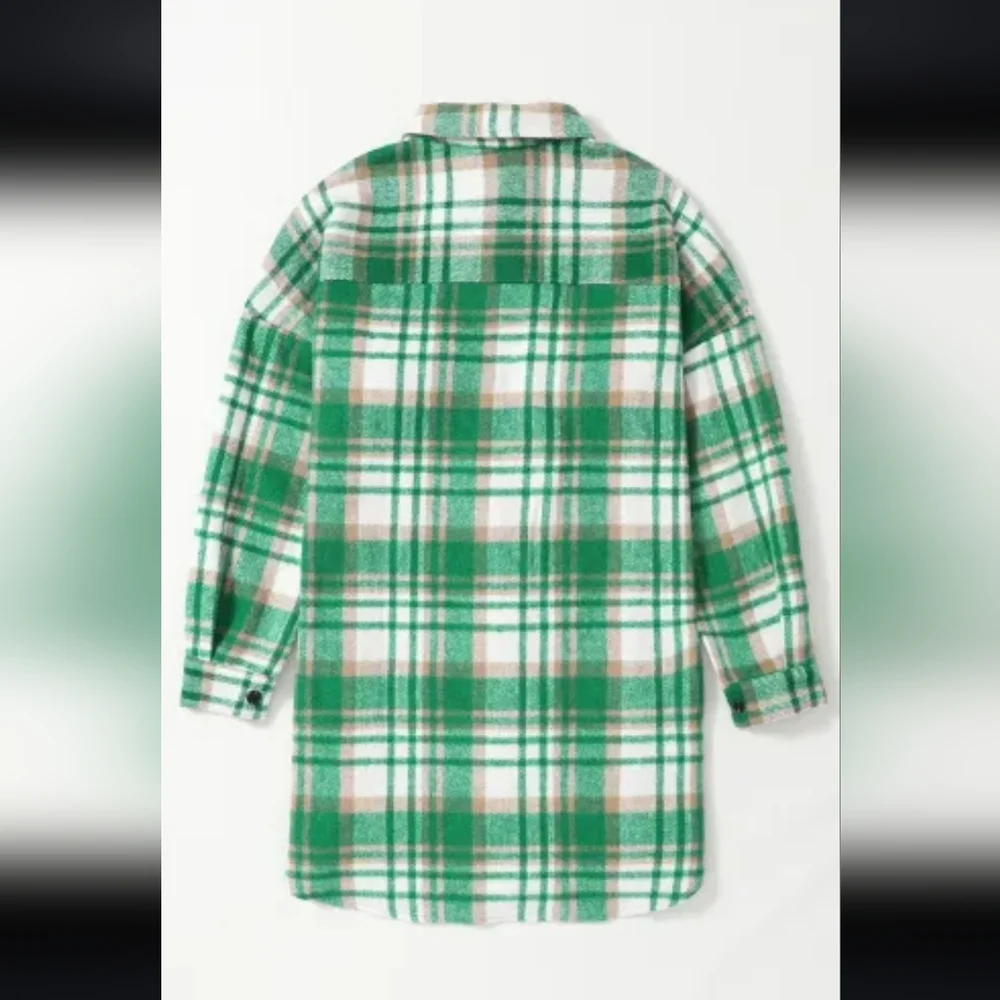 New Green Plaid shacket - Picture 11 of 17